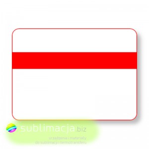 Laminat grawerski - biały, z czerwonym wnętrzem 1,7mm
