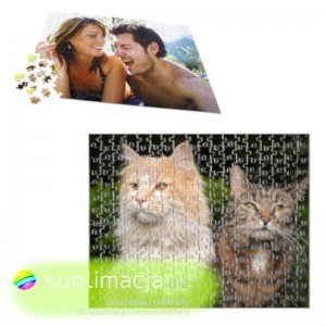 Puzzle w kształcie serca Sublimacja Termotransfer